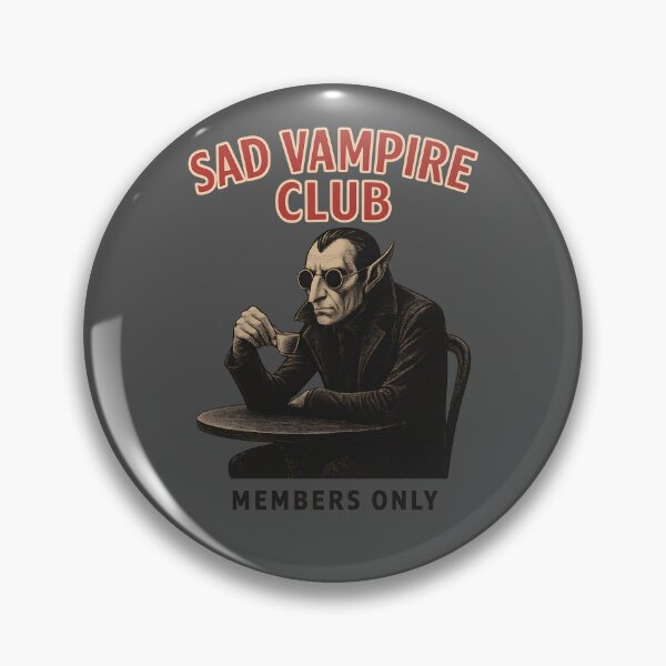 Item preview, Sad Vampire Club – Gothic Humour for the Eternally Tired Undead designed and sold by Shoot-The-Moon.