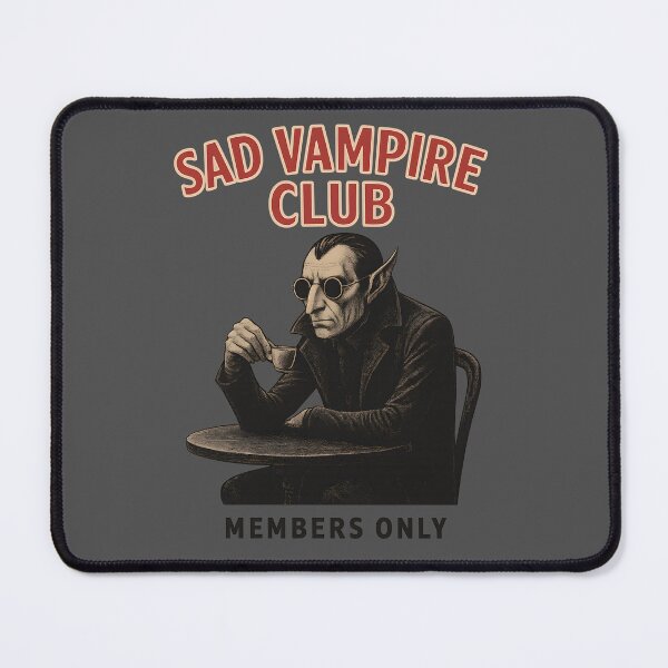 Item preview, Sad Vampire Club – Gothic Humour for the Eternally Tired Undead designed and sold by Shoot-The-Moon.