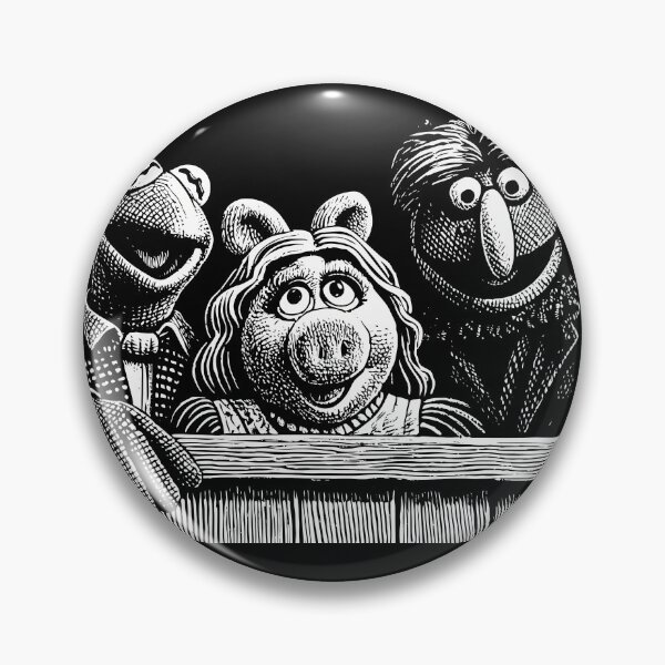 Item preview, Iconic Puppet Trio in Monochrome Style designed and sold by ART ATTACK ZONE.