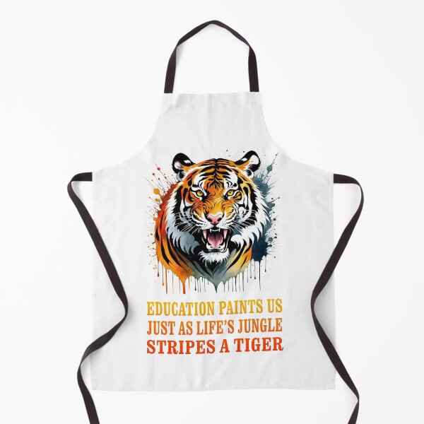 Item preview, EDUCATION PAINTS US (just as life's jungle stripes a tiger) designed and sold by TIGERRIFIC.
