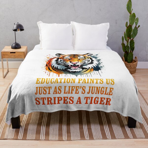 Item preview, EDUCATION PAINTS US (just as life's jungle stripes a tiger) designed and sold by TIGERRIFIC.