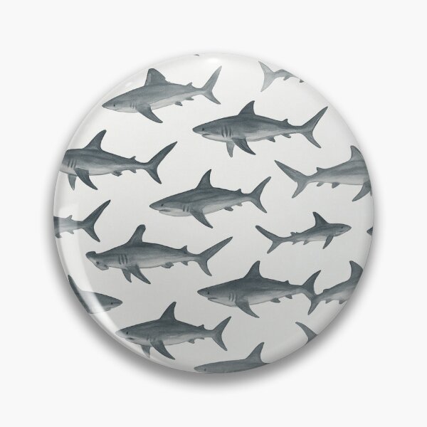 Item preview, Shark Drift – Monochrome Pattern designed and sold by Zenvo.
