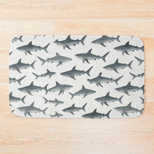 Item preview, Shark Drift – Monochrome Pattern designed and sold by Zenvo.