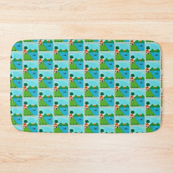 Item preview, Minimalist Lake Sunset Scene With Kayaker And Mountains designed and sold by Sunserize Designs.