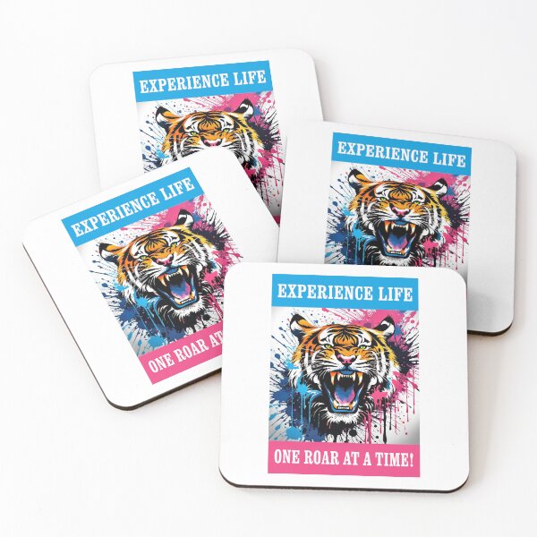 Item preview, EXPERIENCE LIFE (one roar at a time) designed and sold by TIGERRIFIC.