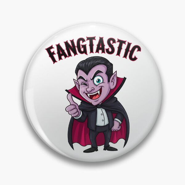 Item preview, "Fangtastic" Cartoon Vampire Halloween Design | Funny Dracula designed and sold by j-2k.