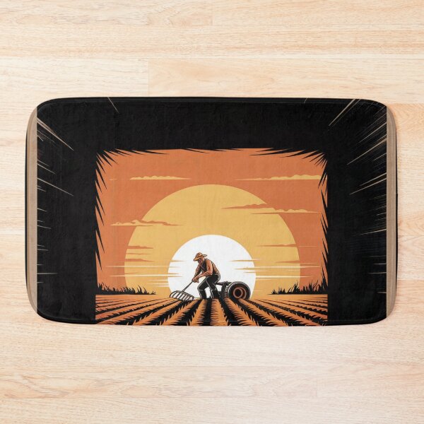 Item preview, Committed Farmer Sunset Harvest designed and sold by ShadowAndSlate.