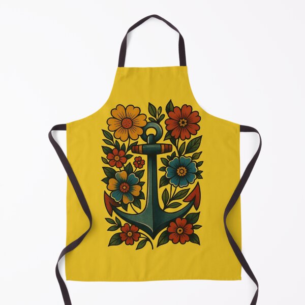 Item preview, Anchor and Flower Traditional Flash Art designed and sold by SeeSquaredDesign.