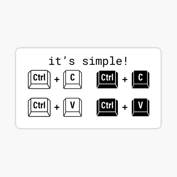 Item preview, it's simple! computer sticker designed and sold by LaKoszulka.
