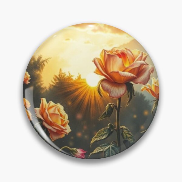 Artikelvorschau, Mystical Bloom – Glowing Roses at Sunset entworfen und verkauft von FotoworldEdel.