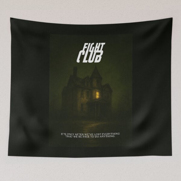 Item preview, Fight Club Paper House Poster designed and sold by Enea Kelo.