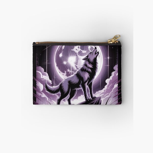 Item preview, Defiant Wolf Howling at Moon designed and sold by ShadowAndSlate.