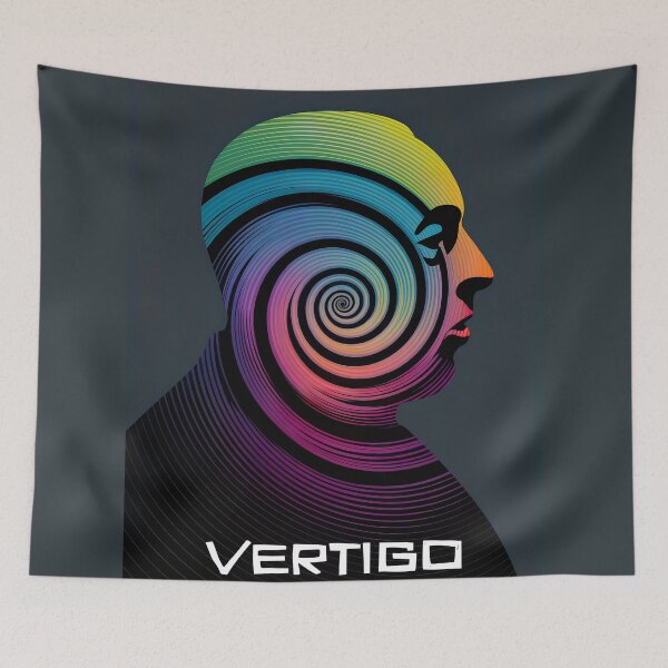 Item preview, Alfred Hitchcock Vertigo Spiral Poster – Iconic Mystery Art Print designed and sold by paulo silveira.
