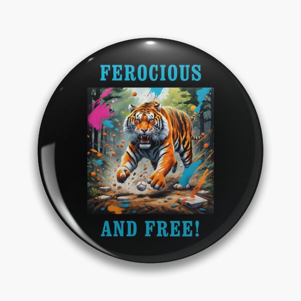 Item preview, FEROCIOUS AND FREE! designed and sold by TIGERRIFIC.