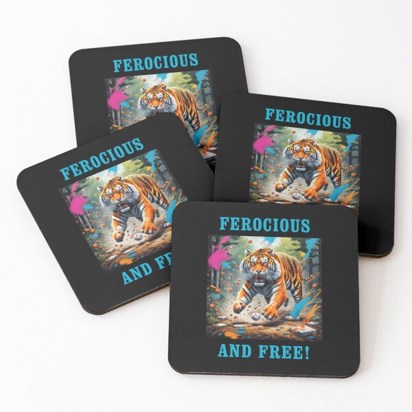 Item preview, FEROCIOUS AND FREE! designed and sold by TIGERRIFIC.