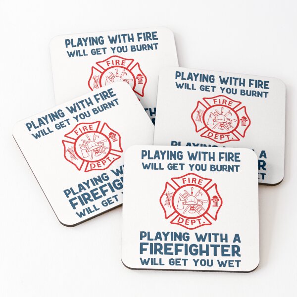 Item preview, Playing With Fire; FireFighter; designed and sold by StickerApe.