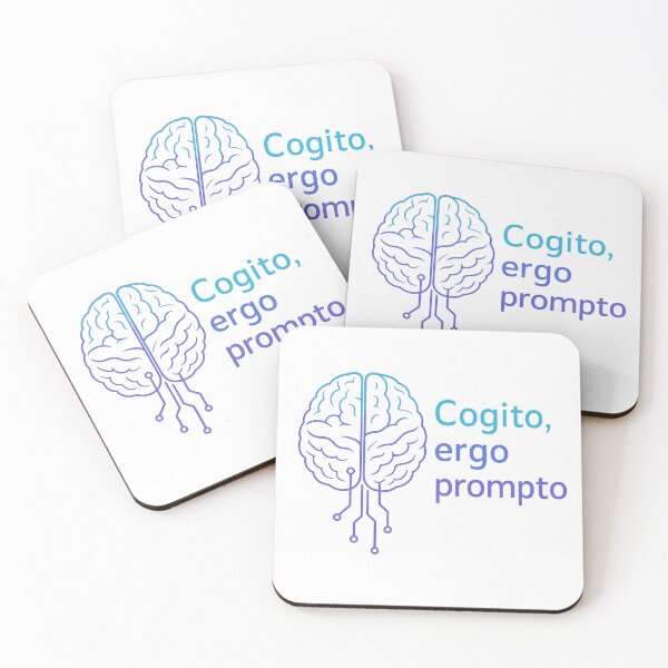 Item preview, Cogito Ergo Prompto - Prompt Engineer Brain designed and sold by AcceleraTees.