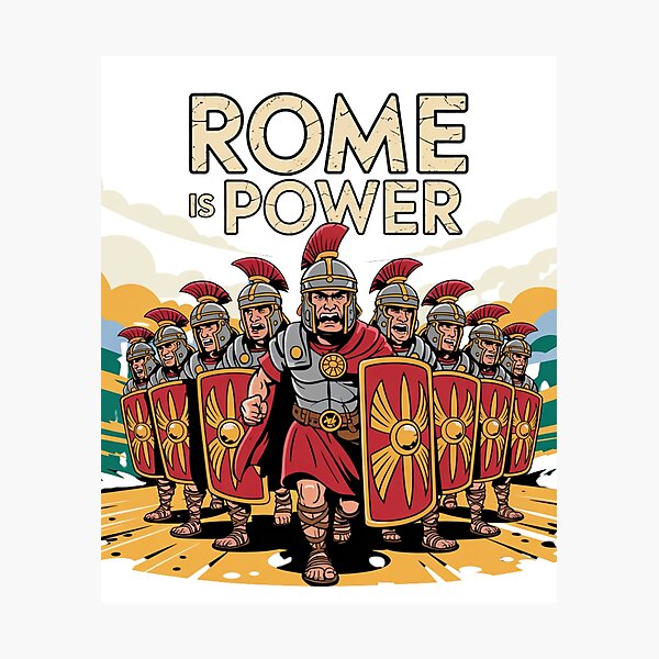 Item preview, Rome is Power – Bold Cartoon Roman Legion designed and sold by Fantasy Vibe.