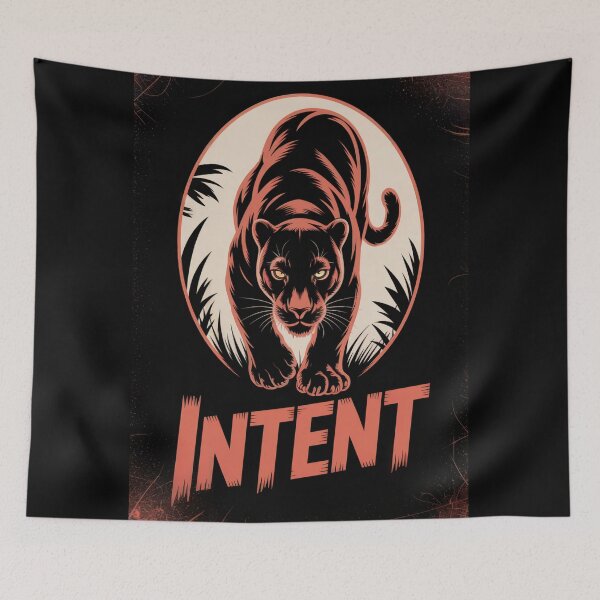 Item preview, Intent Black Panther Stare designed and sold by ShadowAndSlate.