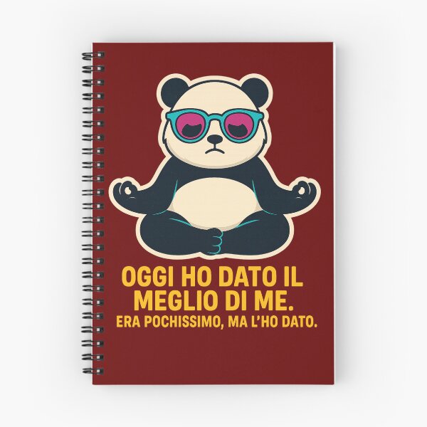 Item preview, Panda Zen – Il meglio di me (versione ironica) designed and sold by IroniaeCo.