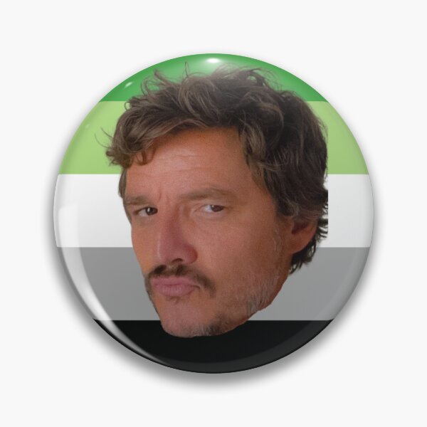 Item preview, Emotional Support Pedro Pascal (Aromantic Pride Version) designed and sold by LittleMsMorales.