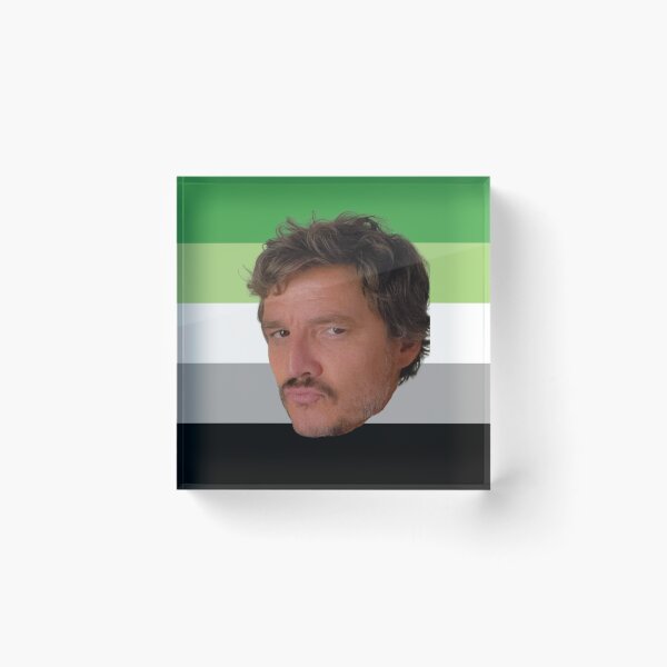 Item preview, Emotional Support Pedro Pascal (Aromantic Pride Version) designed and sold by LittleMsMorales.