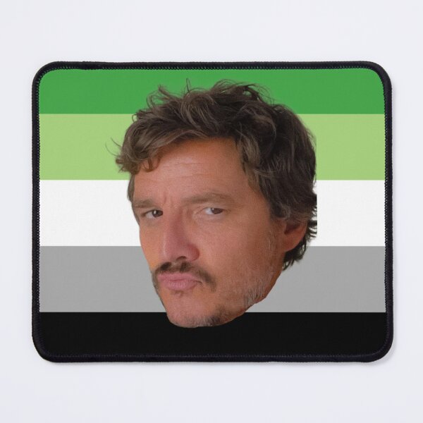 Item preview, Emotional Support Pedro Pascal (Aromantic Pride Version) designed and sold by LittleMsMorales.