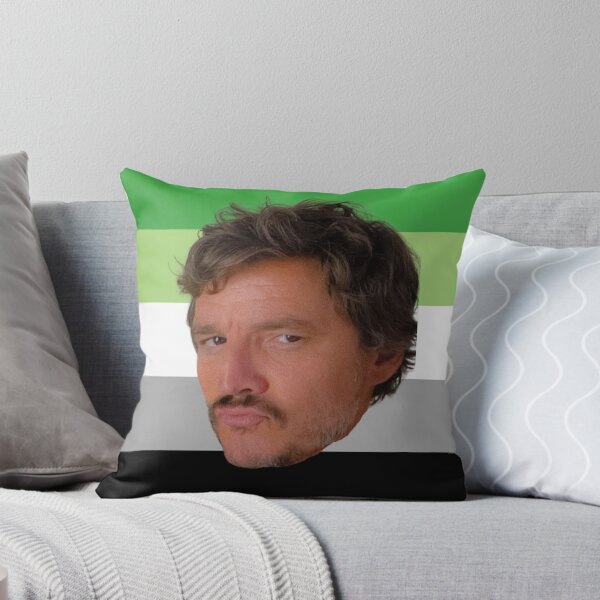 Item preview, Emotional Support Pedro Pascal (Aromantic Pride Version) designed and sold by LittleMsMorales.