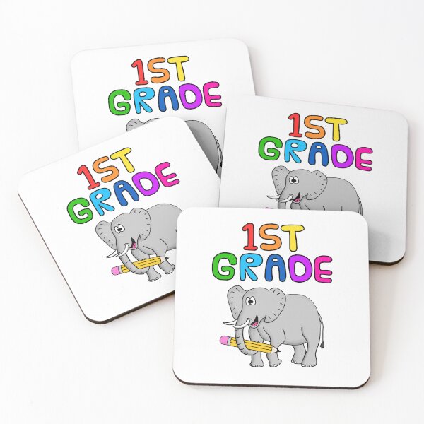 Item preview, School Elephant 1st Grade Teacher, Back To School designed and sold by doodlerob.