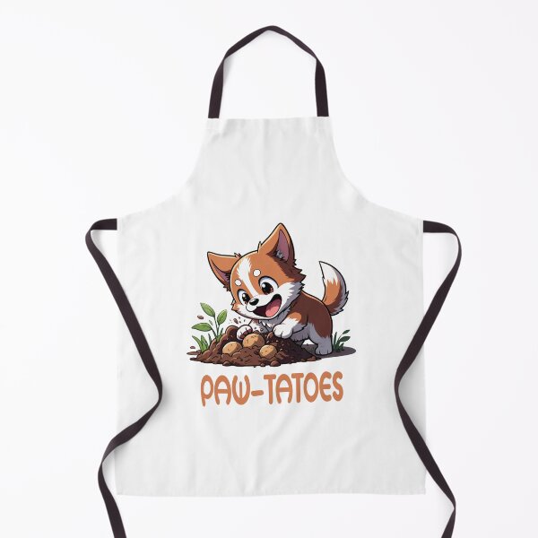 Item preview, Cute Dog Digging Potatoes Funny Gardening Pun – Paw-tatoes designed and sold by splendidPOD.