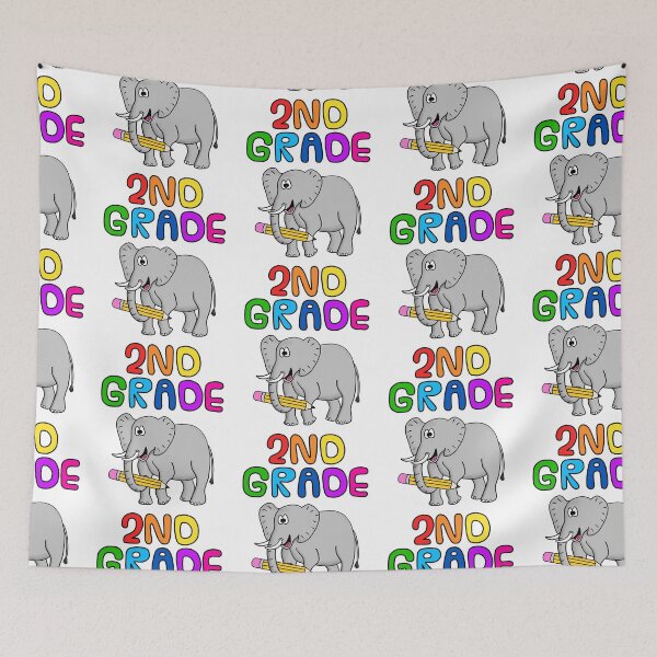 Item preview, School Elephant 2nd Grade Teacher, Back To School designed and sold by doodlerob.