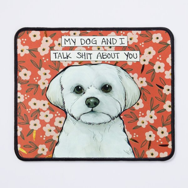 Item preview, Talk Shit, Maltese dog hand created art designed and sold by jamiemorathart.