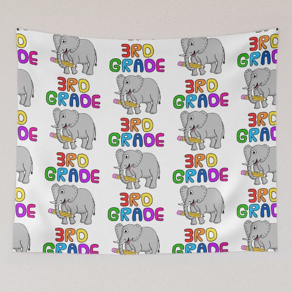 Item preview, School Elephant 3rd Grade Teacher, Back To School designed and sold by doodlerob.