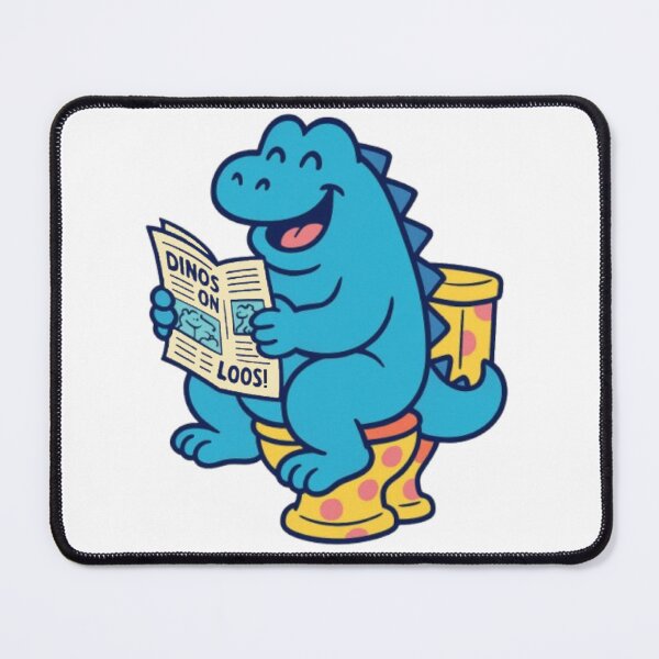 Item preview, A Dinosaur Pooping on the Toilet designed and sold by 2competent4life.