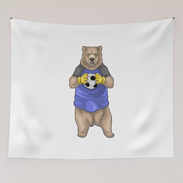 Item preview, Bear Goalkeeper Soccer designed and sold by Snabdesign84.