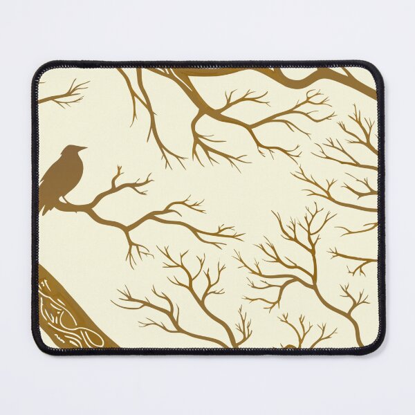 Item preview, Artistic Depiction of Leafless Tree Branches with Perched Bird designed and sold by Creative88Art.