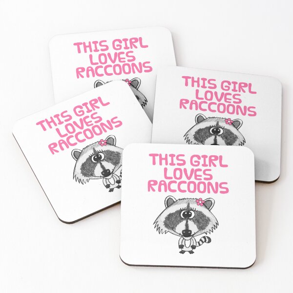 Item preview, This Girl Loves Raccoons designed and sold by doodlerob.