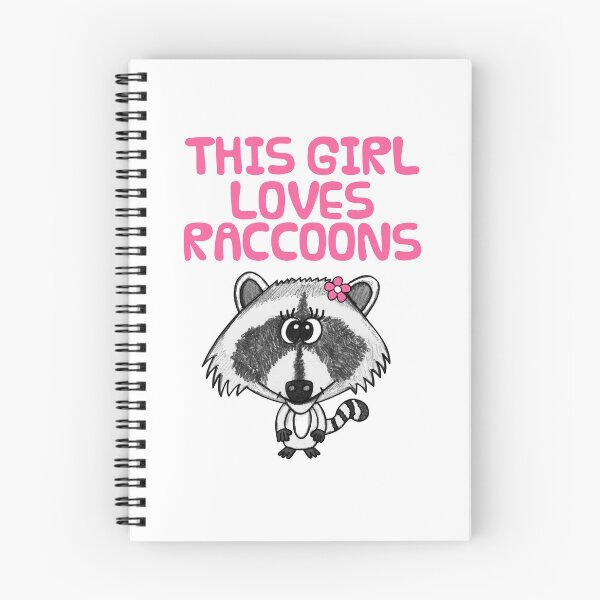 Item preview, This Girl Loves Raccoons designed and sold by doodlerob.