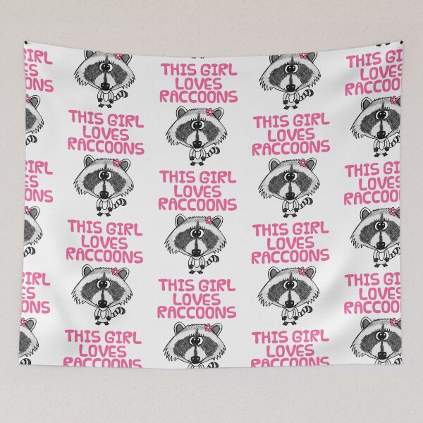 Item preview, This Girl Loves Raccoons designed and sold by doodlerob.