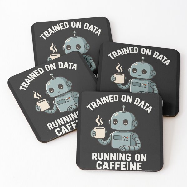 Item preview, Trained on Data, Running on Caffeine ? designed and sold by AcceleraTees.