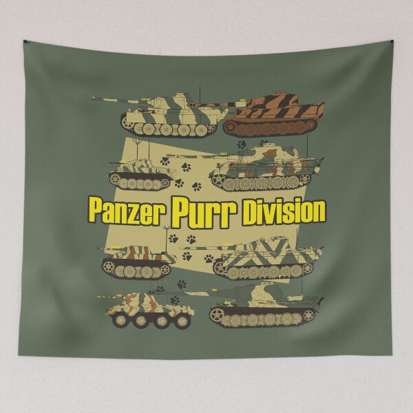 Item preview, Panzer Purr Division – German WW2 Tanks Named After Cats designed and sold by FAawRay.