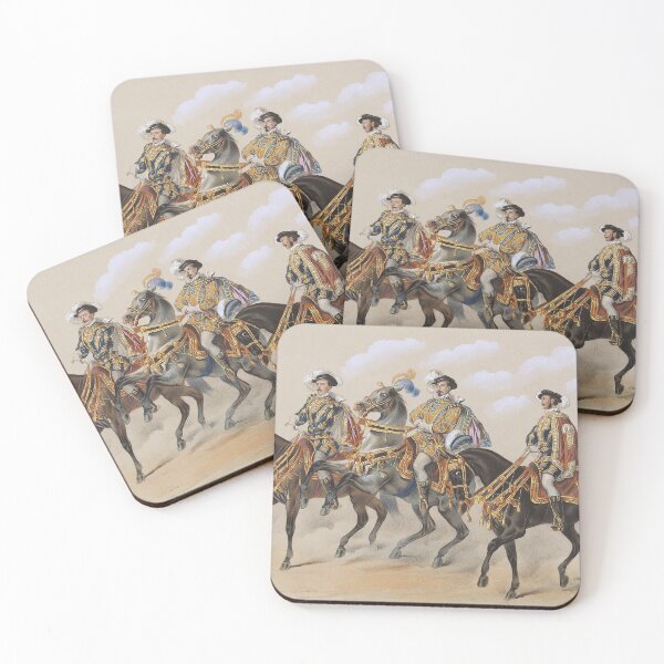 Item preview, Nobles on horseback (1854)  designed and sold by 19th Century in Color.