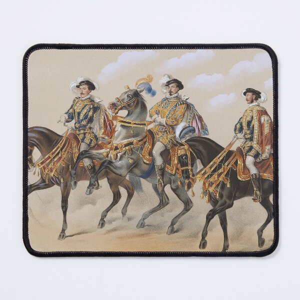 Item preview, Nobles on horseback (1854) designed and sold by 19th Century in Color.
