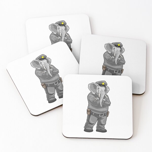 Item preview, Elephant Cop Police hat Police designed and sold by Snabdesign84.