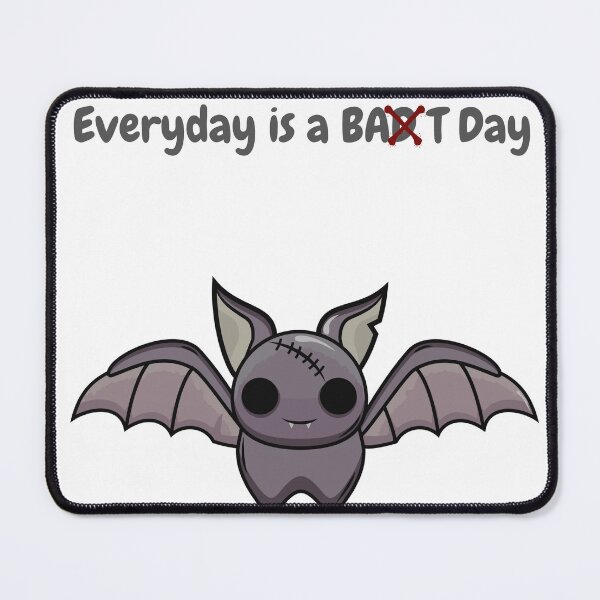 Item preview, bat with saying designed and sold by LittleLilith81.