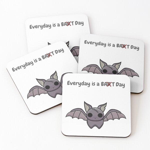 Item preview, bat with saying designed and sold by LittleLilith81.