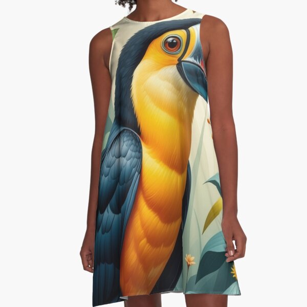 Item preview, Tucan in the middle of Tropical Flowers and Leaves designed and sold by Photography-ME.
