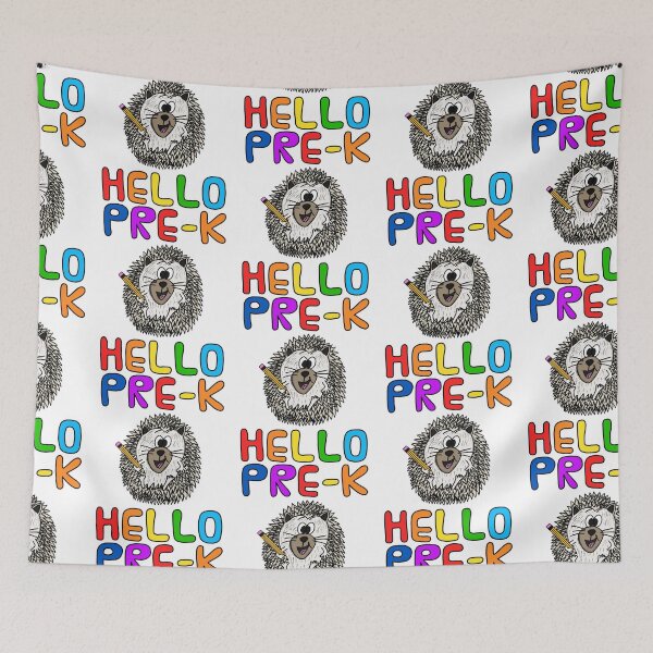 Item preview, Hello Pre-K Hedgehog, Elementary Teacher, First Day Of School designed and sold by doodlerob.