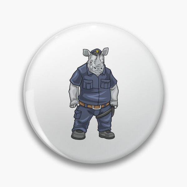 Artikelvorschau, Nashorn Polizist Polizeimütze Polizei entworfen und verkauft von Snabdesign84.