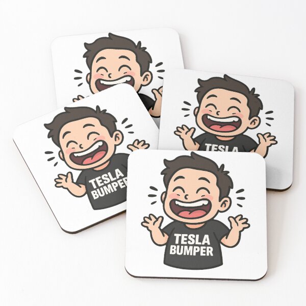 Item preview, Elon Musk Tesla Bumper designed and sold by NutSkyArt.